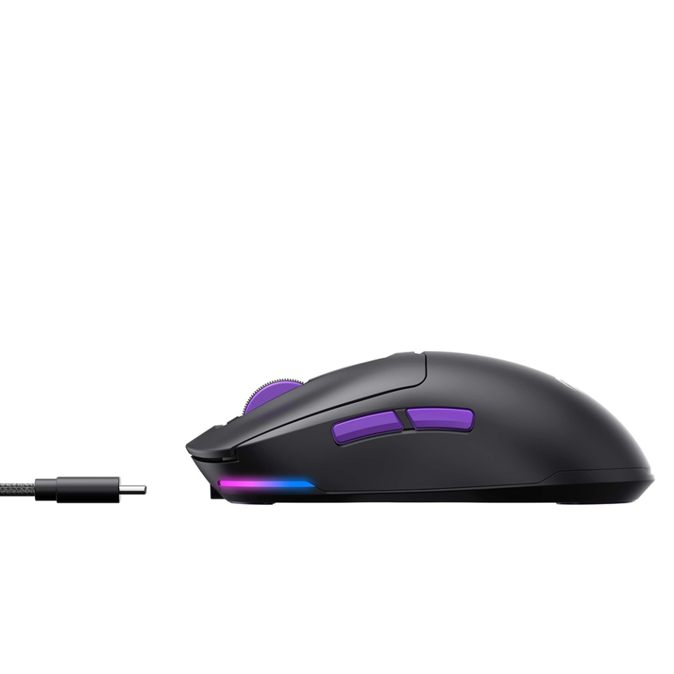 Mouse Gaming Wireless, LED, 150mAh, 1.6m, 5V, Havit MS969WB, Negru/Mov - 3 | YEO