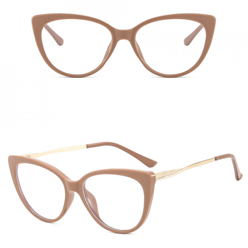 Ochelari calculator dama protectie lumina albastra, Techsuit (F5018-C4) - Nude - 2 | YEO