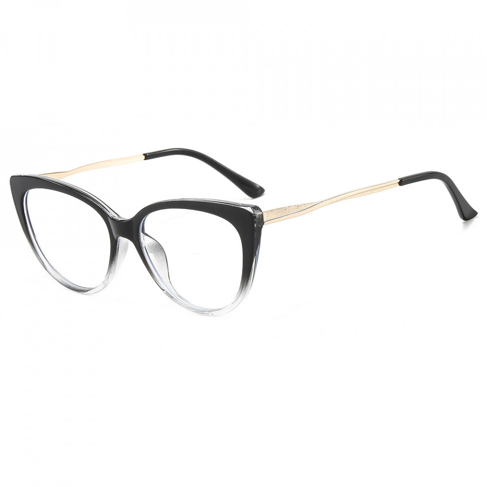 Ochelari calculator dama protectie lumina albastra, Techsuit (F5018-C7) - Transparent Black