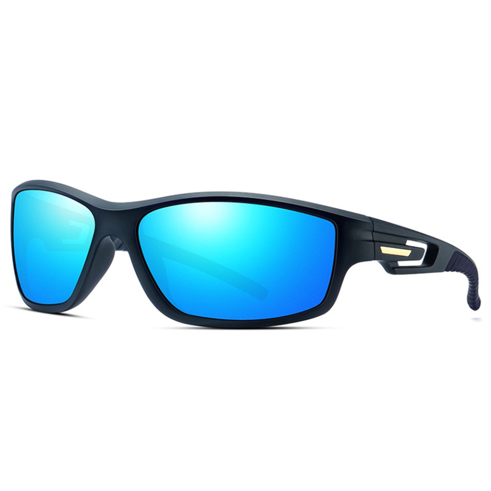 Ochelari de Ciclism și Activități Sportive Outdoor, Polarizați, Rectangulari, Unisex - Albastru