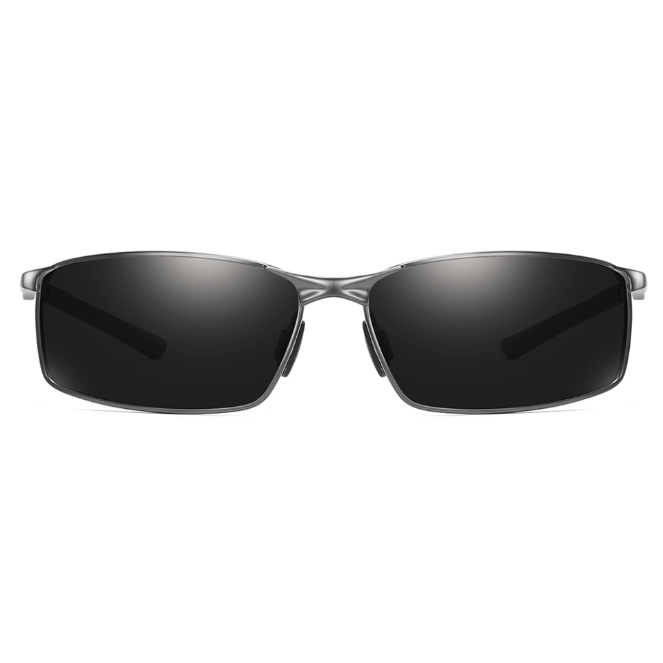Ochelari de soare barbati, Polarizati, Skyddar 559, Negru;argintiu - 1 | YEO