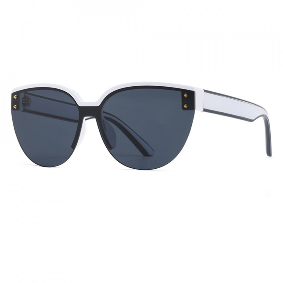 Ochelari de soare dama, Polarizati, Trendy, Skyddar Vistta 6506 - Alb Albastru