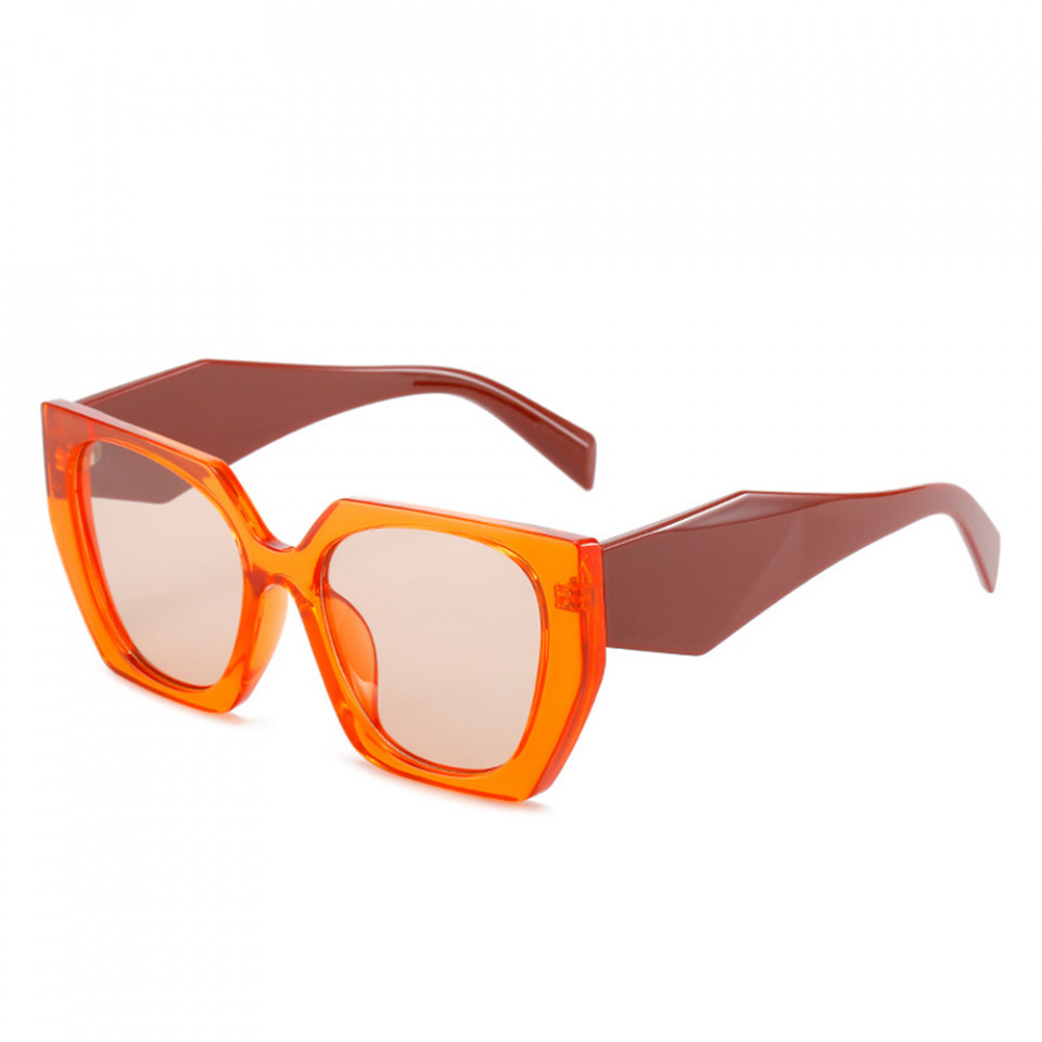 Ochelari de soare dama, rame mari, Luxury, Skyddar Vistta 3967 - Portocaliu Scortisoara Champagne