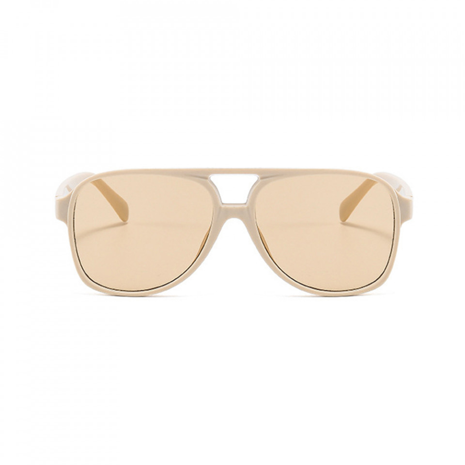 Ochelari de soare Unisex cu protectie UV (98061), Techsuit - Bej / Tea - 1 | YEO