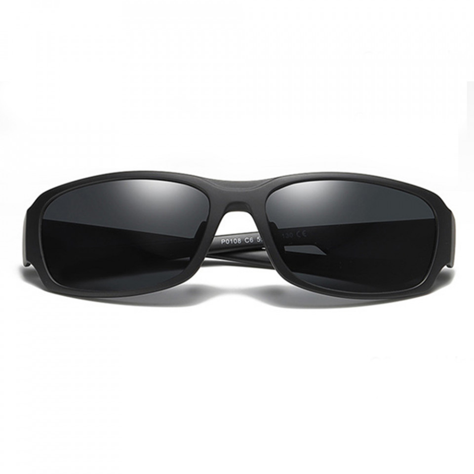 Ochelari soare barbati cu protectie UV (MM108), Techsuit - Matte Black / Gray - 3 | YEO