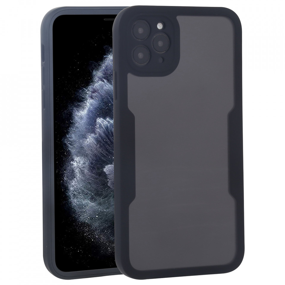 [Pachet 360°] Husa + Folie pentru iPhone 11 Pro Max, SKDR ColorShield 360° - Negru