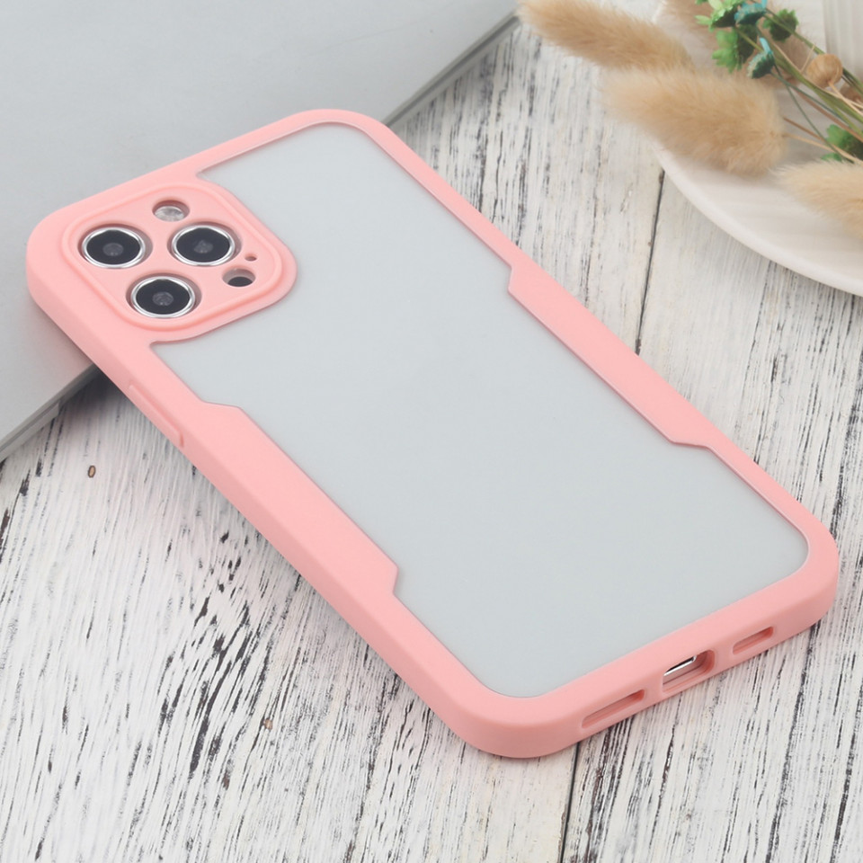 [Pachet 360°] Husa + Folie pentru iPhone 12 Pro, SKDR ColorShield 360° - Roz - 2 | YEO