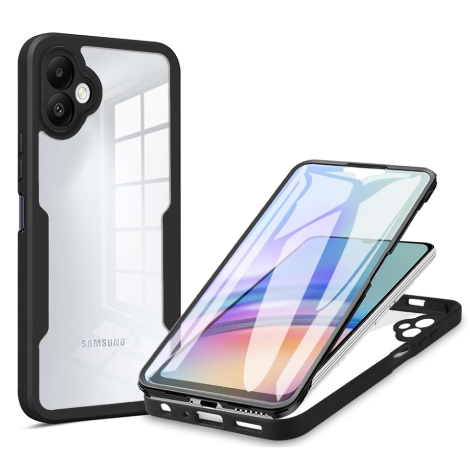 [Pachet 360°] Husa + Folie Samsung Galaxy A06, SKDR ColorShield 360° - Negru