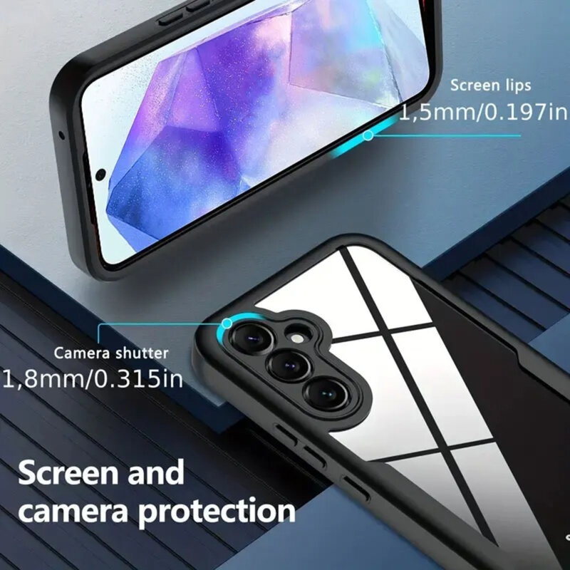 [Pachet 360°] Husa + Folie Samsung Galaxy A36 5G, SKDR ColorShield 360° - Mov - 1 | YEO
