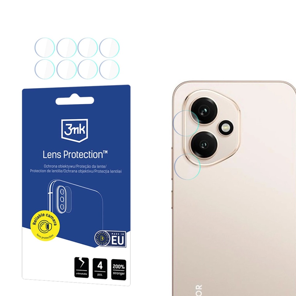 [Pachet 4x] Folie camera pentru Honor 400, 3mk Lens Protection, Transparenta