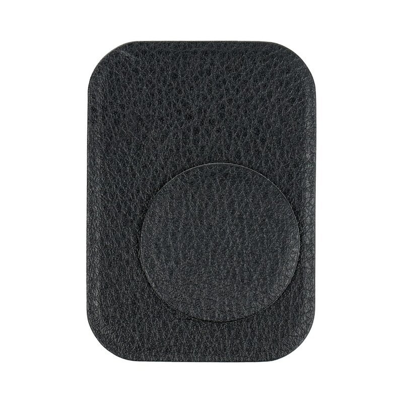Placa Metalica Autoadeziva Pentru Suporturi Magnetice [Pachet 2x], din Piele Ecologica Techsuit - Negru - 1 | YEO