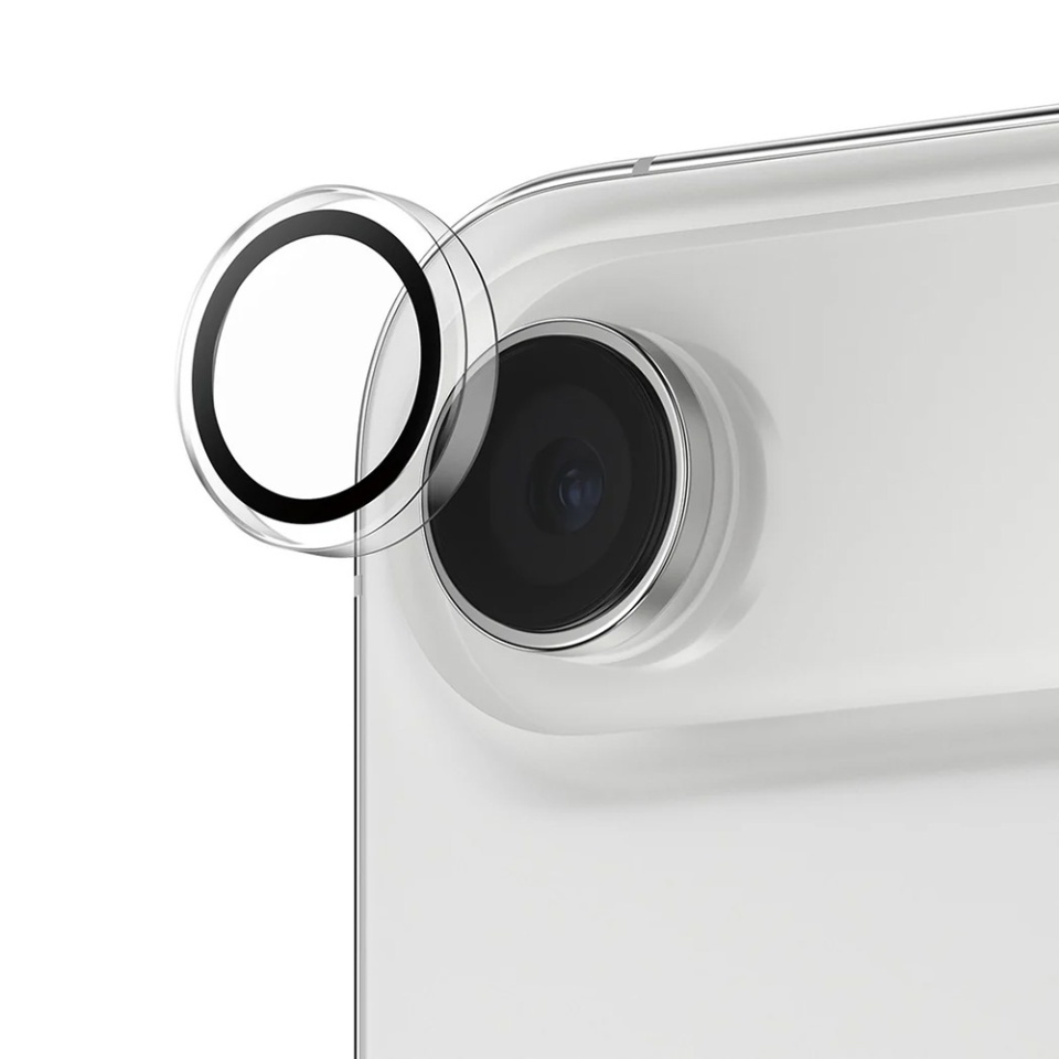 Protectie Camera pentru iPhone 17 Air, Hoops PanzerGlass®, cu Separare Optica, Sticla Securizata, Anti-Zgarieturi si Anti-Reflexie, Transparenta - 1 | YEO