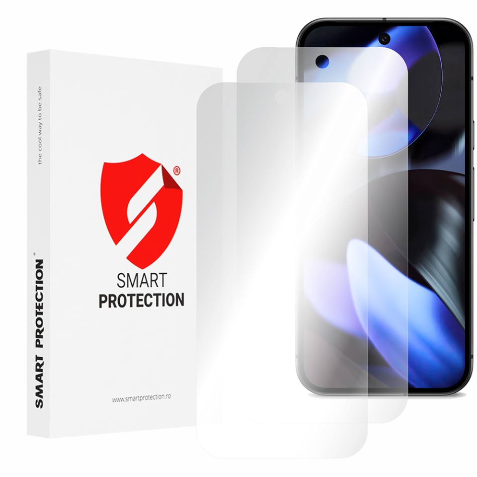 [SET 2x] Folie de protectie Google Pixel 9, Premium Classic, Smart Protection, Transparent