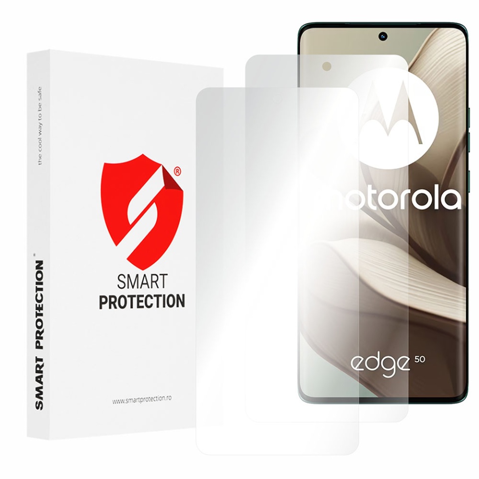 [SET 2x] Folie de protectie Motorola Edge 50, Premium Classic, Smart Protection, Transparent