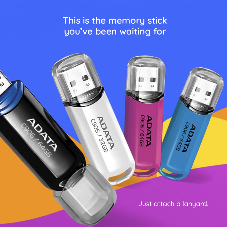 Stick USB ADATA AC906 32GB, USB 2.0, Compact si Fiabil, Negru - 3 | YEO