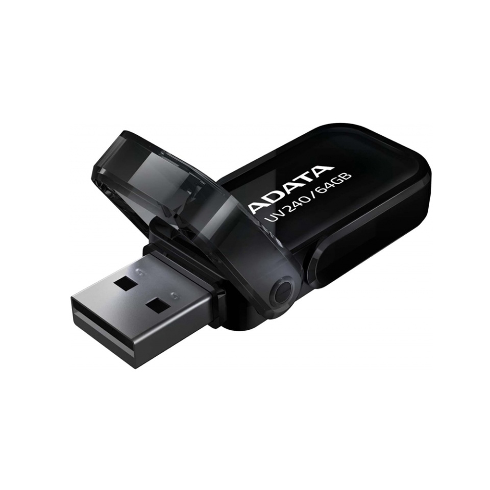 Stick USB ADATA UV240 ,32G, USB 2.0, Capac Flip, Negru - 1 | YEO