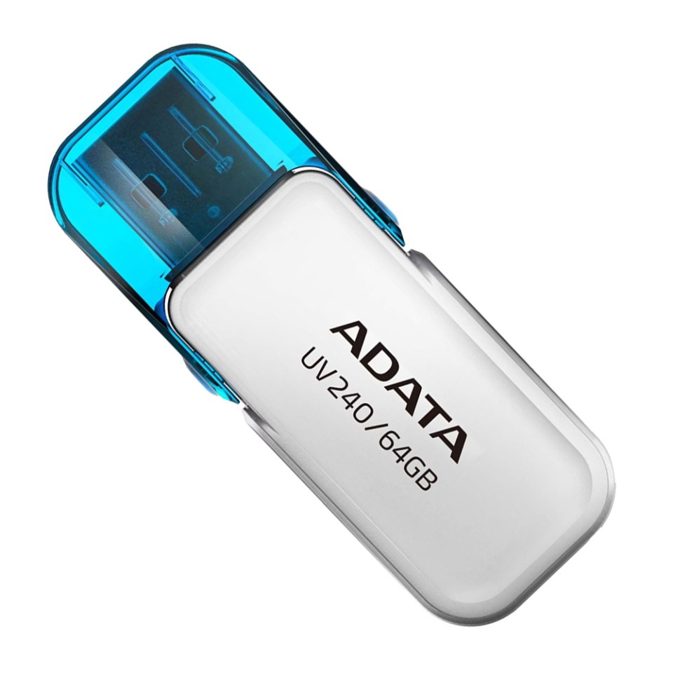 Stick USB ADATA UV240 ,64G, USB 2.0, Capac Flip, Alb - 2 | YEO