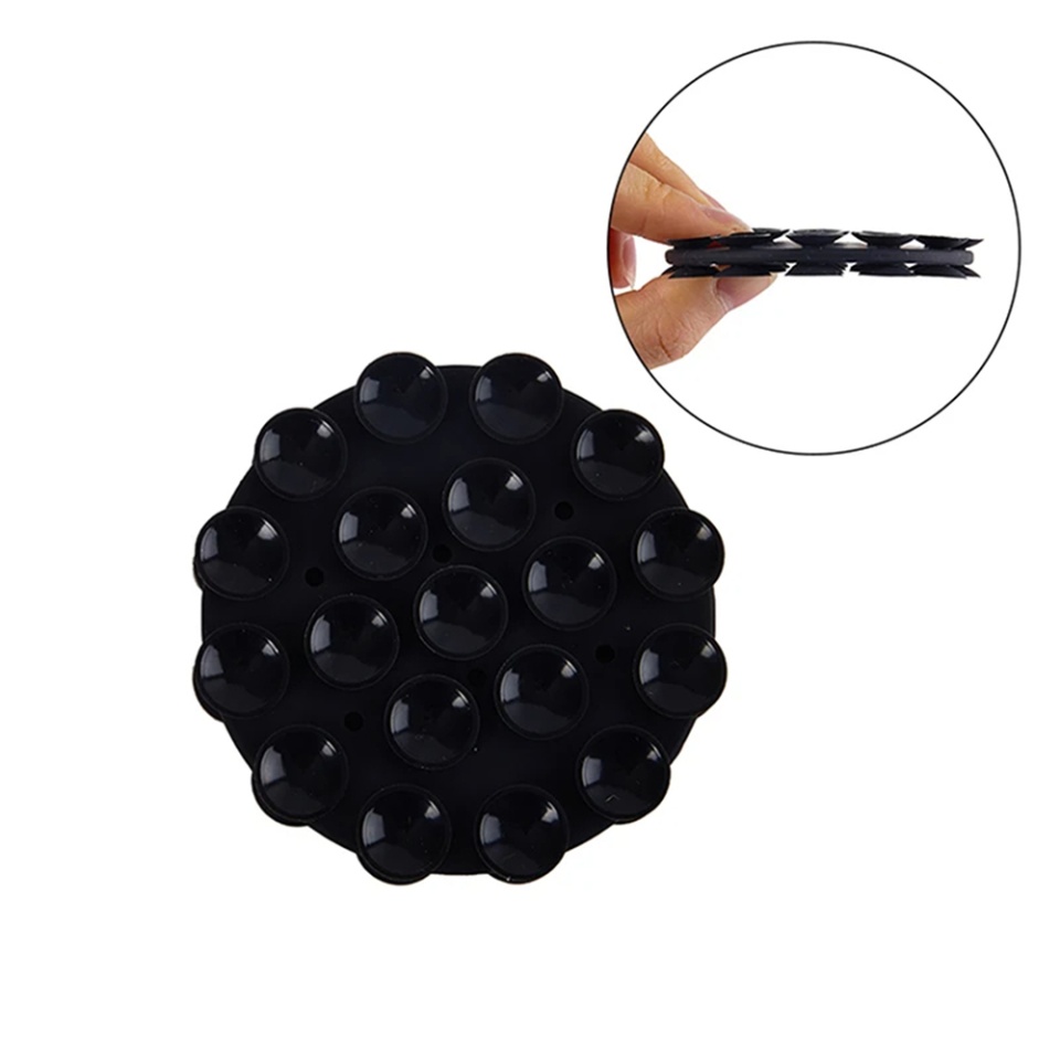 Suportul Adeziv Universal cu Ventuze, Ideal pentru Tik-Tok, Selfie și Vizionare Video, Dimensiunile 5x7cm, SKDR SplashProof SR-CUP - Negru