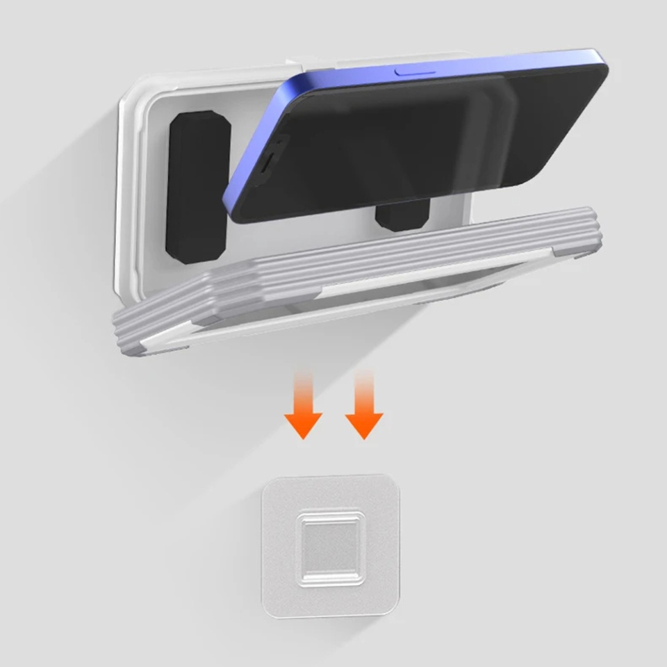 Suportul Adeziv Universal cu Ventuze, Ideal pentru Tik-Tok, Selfie și Vizionare Video, Dimensiunile 20 x 11 x 4cm, SKDR SplashProof LC-888 - Negru - 2 | YEO