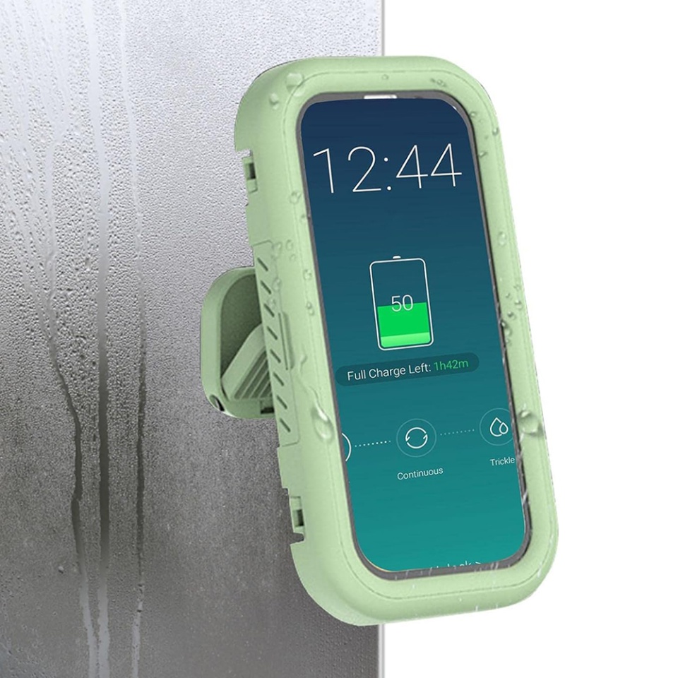 Suportul Adeziv Universal cu Ventuze, Ideal pentru Tik-Tok, Selfie și Vizionare Video, Compatibil cu Telefoane sub 7 inch, SKDR SplashProof LC-999 - Verde - 3 | YEO