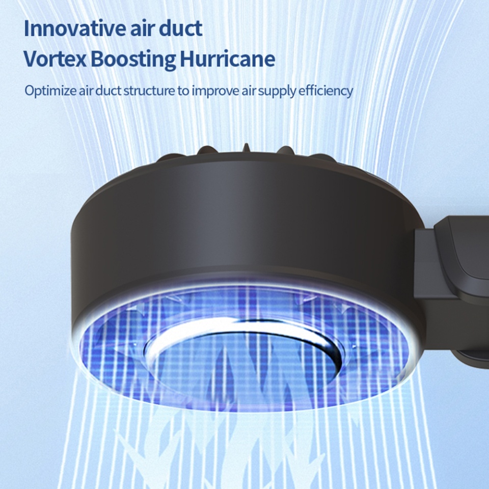 Ventilator Portabil de Mana A10, 100 Viteze, 5400RPM, Display LED, USB-C, Compact si Puternic, Alb - 2 | YEO