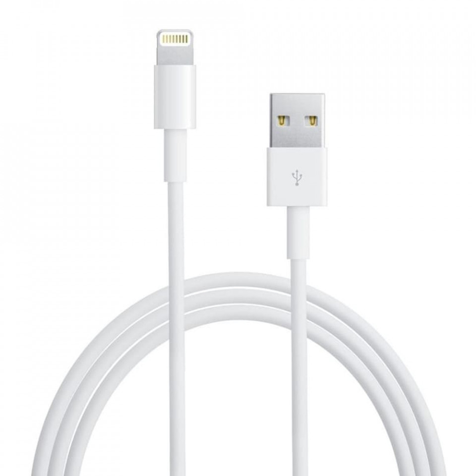 Apple - Data Cable (MD819ZM/A) - USB-A to Lightning, 2m - White (Blister Packing) - 1 | YEO