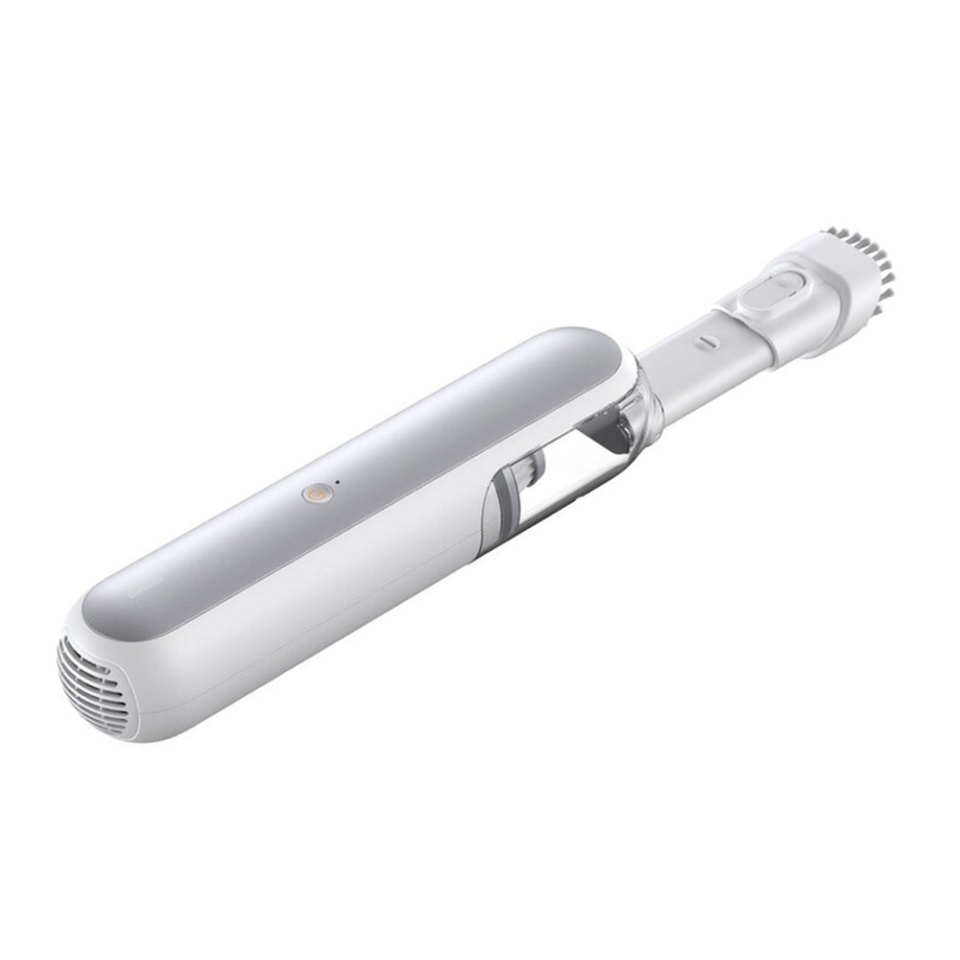 Aspirator Portabil Auto cu Perie, Putere 4000Pa, 2000mAh, 30W, Baseus, Vacuum Cleaner A1, Alb