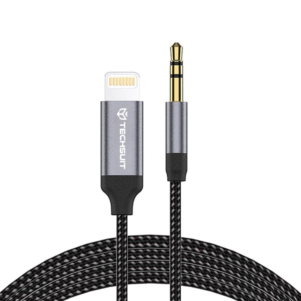 Cablu Audio iOS, SoundShell AC10, Jack 3.5mm, Hi-Fi 1.5m, Gri