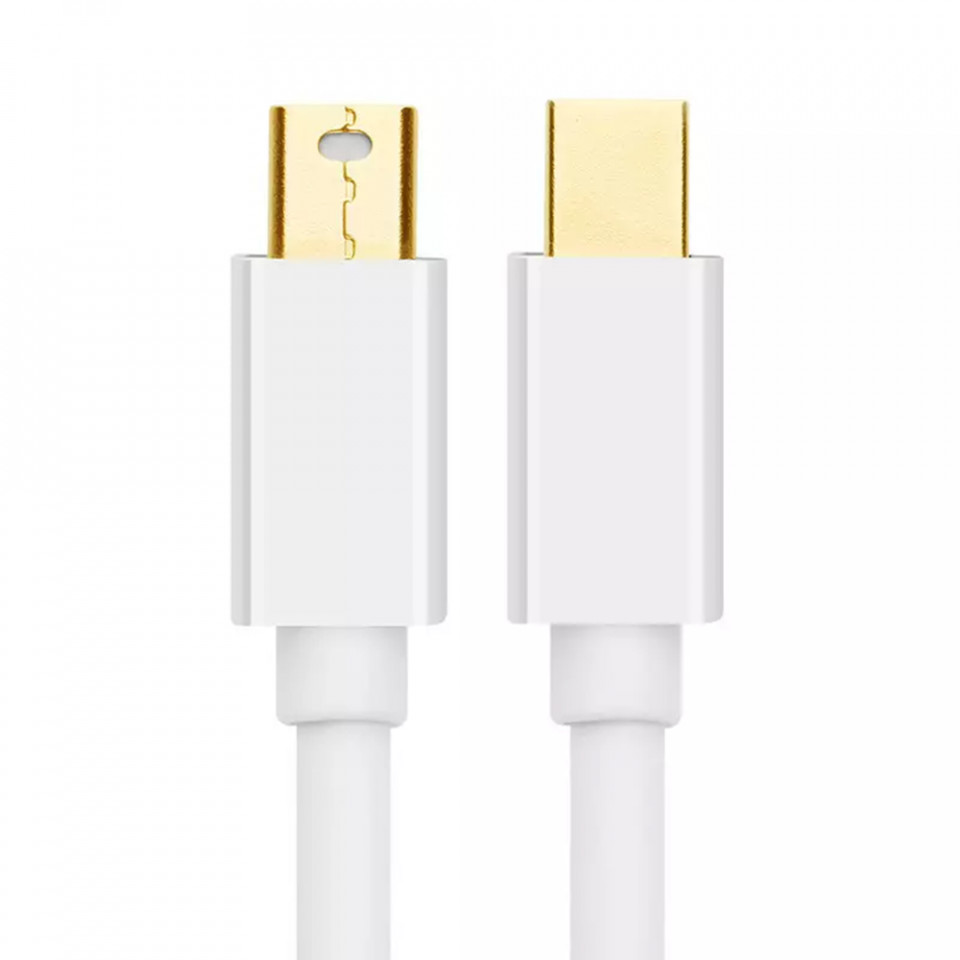 Cablu video (10429) Mini DP tata la Mini DP tala, suport 4k@60Hz, Thunderbolt 2 si Mirror Mode, 2m, Ugreen - Alb - 1 | YEO