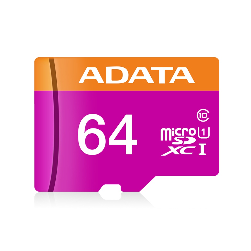 Card de Memorie MicroSDXC with Adapter, Class 10, UHS-I U1, 64GB, Read 100MB/s, Adata, Negru - 1 | YEO