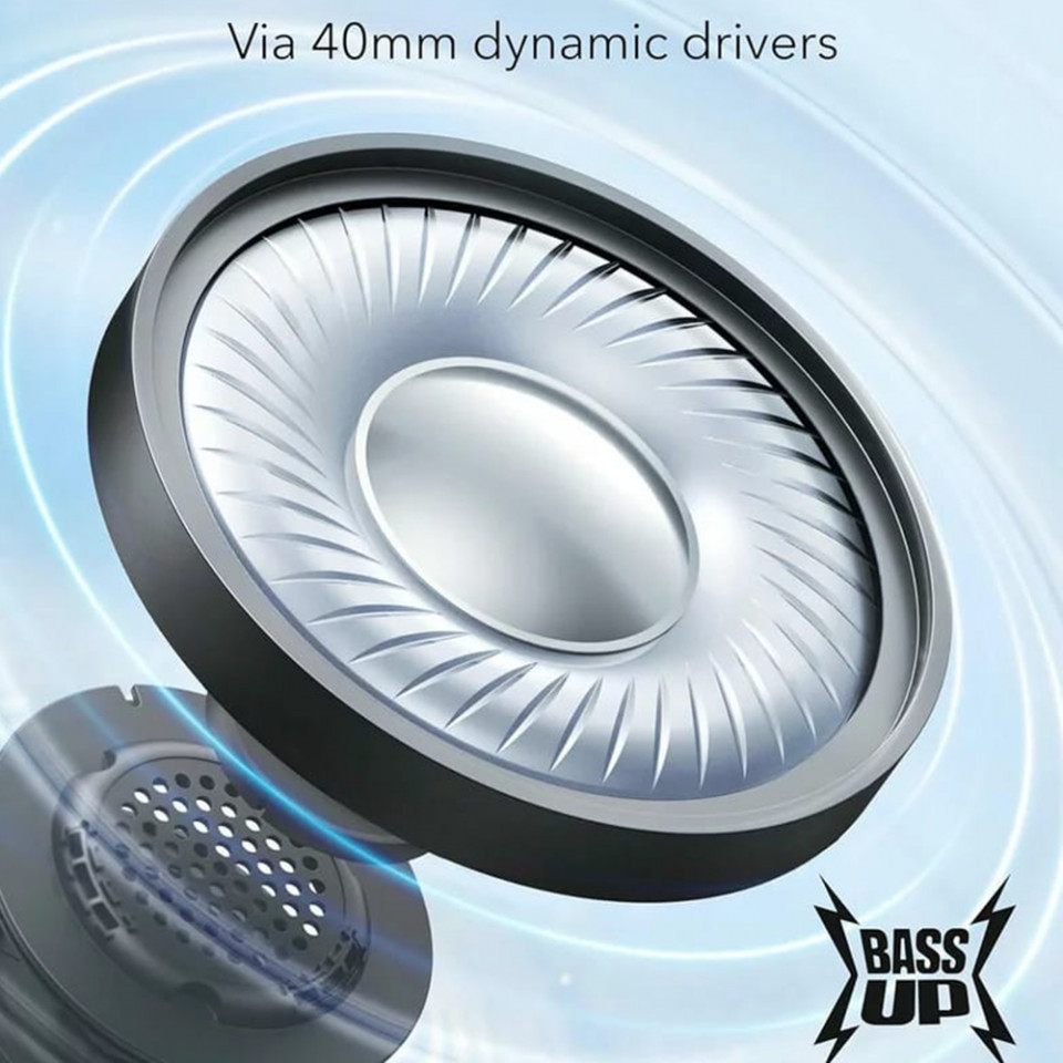 Casti Bluetooth 5.3, pliabile - Anker SoundCore H30i (A3012G11) - Black - 2 | YEO