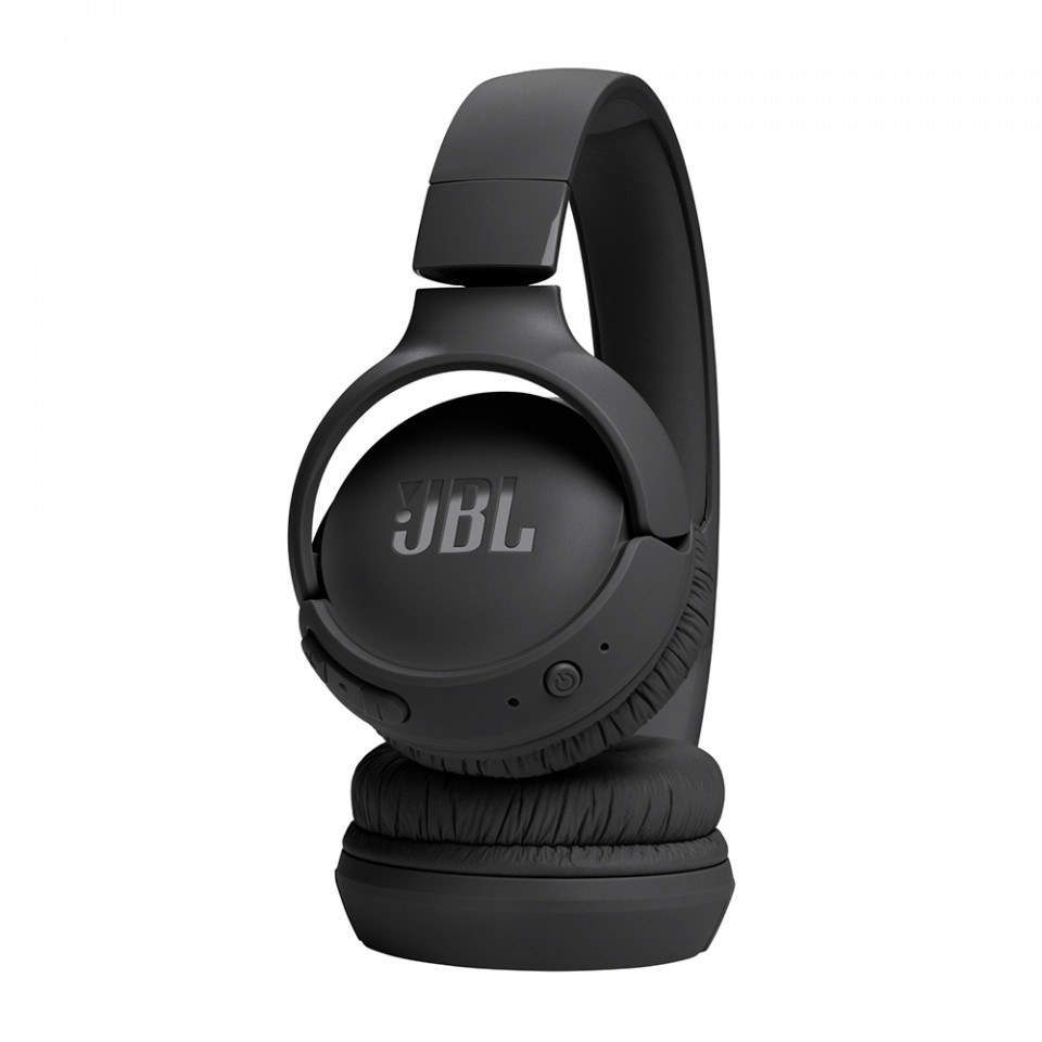 Casti On-Ear wireless, BT 5.3, pliabile, microfon, Siri, Google Assitent, JBL (Tune 520) - Negru - 3 | YEO