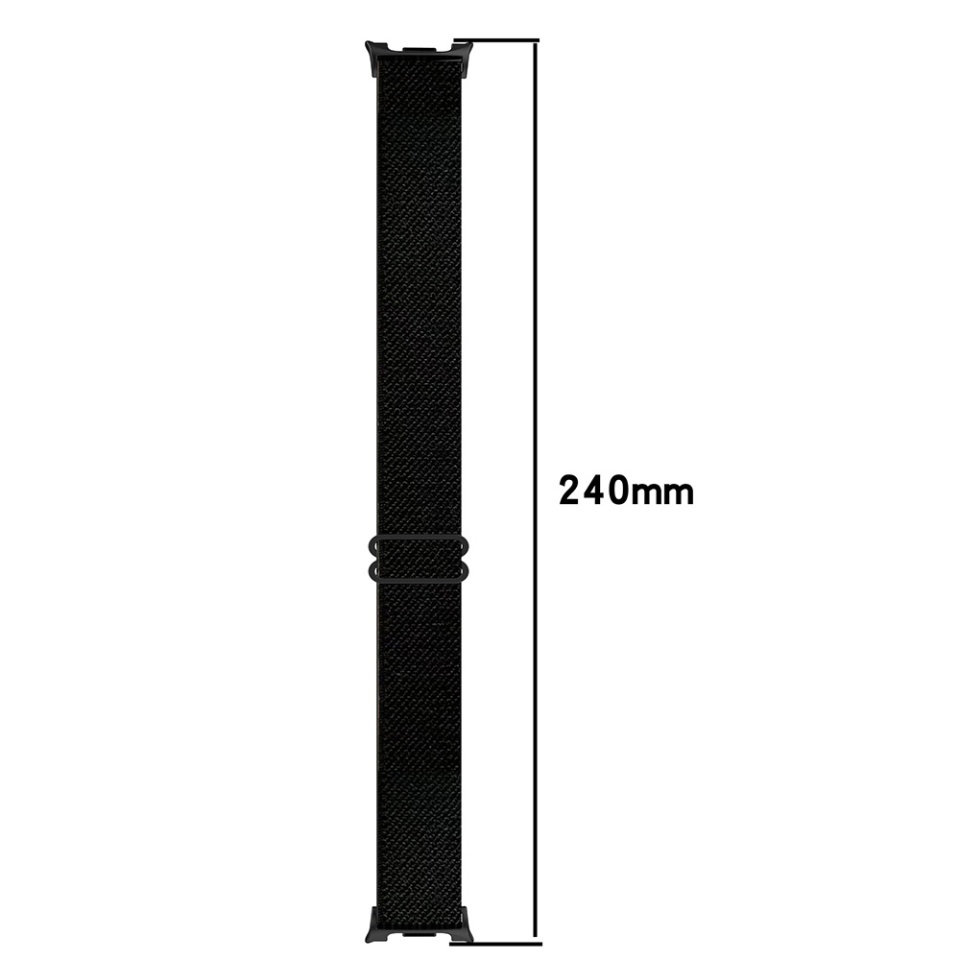Curea Naylon pentru Samsung Galaxy Watch8 40mm/Watch8 44mm/Watch8 Classic, Ajustabila, Premium, Skyddar W80, Negru - 3 | YEO
