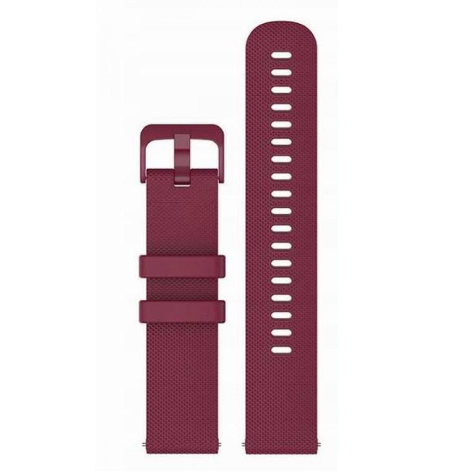 Curea Slicon pentru Samsung Galaxy Watch 4/5/Active 2, Huawei Watch GT 3 /GT 3 Pro, 20mm, SKDR BandPro W006 - Bordo - 2 | YEO