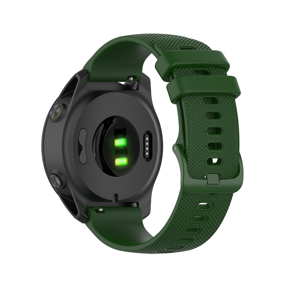 Curea Slicon pentru Samsung Galaxy Watch 4/5/Active 2, Huawei Watch GT 3 /GT 3 Pro, 20mm, SKDR BandPro W006 - Verde - 3 | YEO