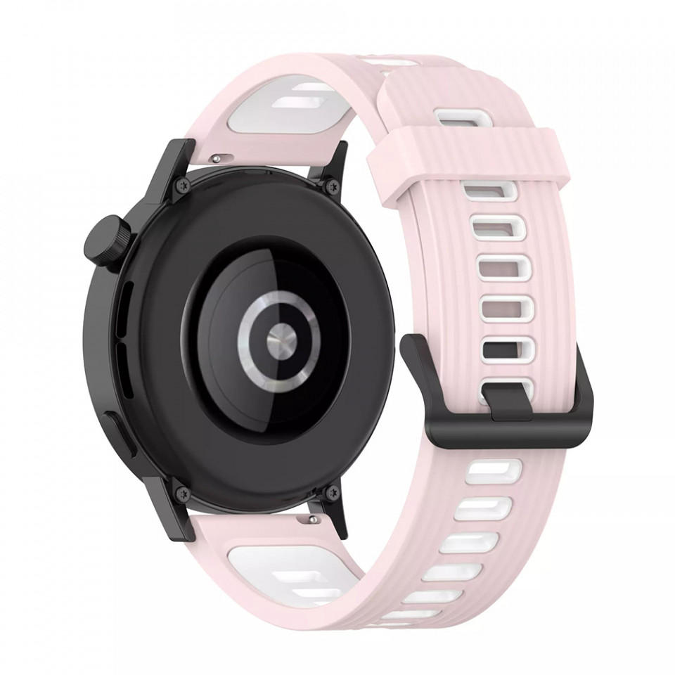 Curea smartwatch Samsung Galaxy Watch 4, Galaxy Watch Active 1 / 2 (40 mm / 44 mm), Huawei Watch GT / GT 2 / GT 3 (42 mm), Techsuit W002 - Roz - 1 | YEO