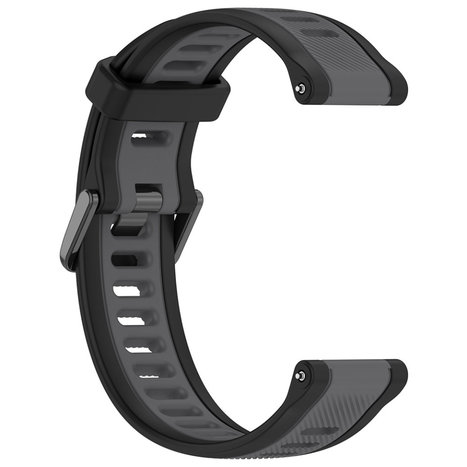 Cureas Silicon pentru Samsung Galaxy Watch 4/5/Active 2, Huawei Watch GT 3 (42mm)/GT 3 Pro (43mm), 20mm, SKDR BandPro W053 - Gri - 1 | YEO