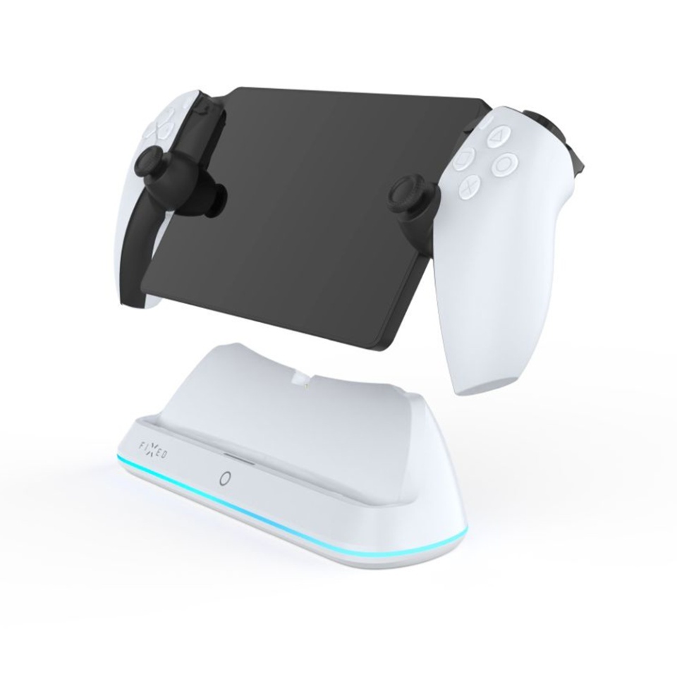 Dock Incarcare FIXED FIXPS5-CDPP-WH, Compatibil PlayStation Portal, Adaptor Magnetic USB-C, Indicator LED, Alb