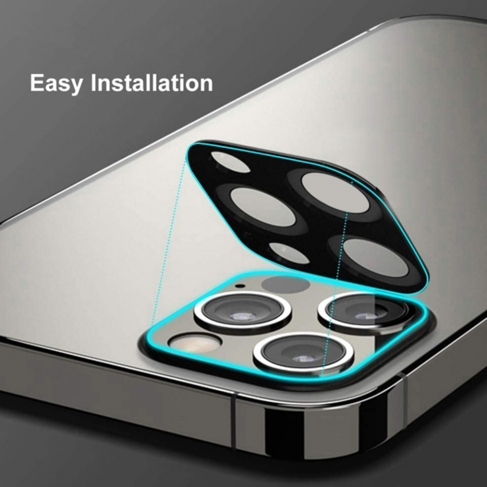 Folie camera iPhone 11, Techsuit Full Camera Glass - Negru - 2 | YEO