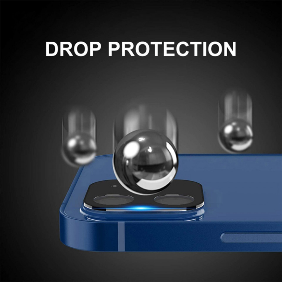 Folie camera iPhone 12 Pro, Techsuit Full Camera Glass - Negru - 3 | YEO