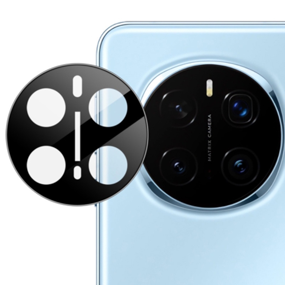 Folie camera pentru Honor Magic7 Pro, SKYDDAR INNOVATION, Camera Glass Negru, set cu sticker