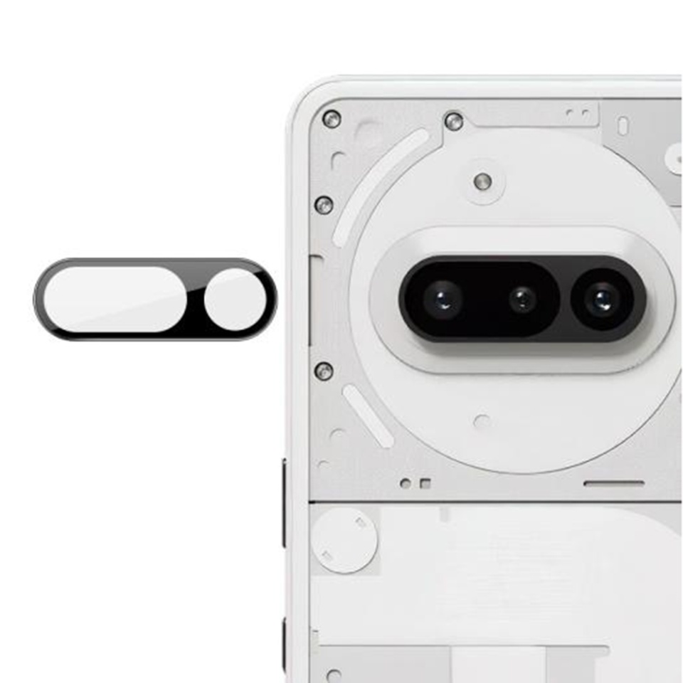 Folie camera pentru Nothing Phone (3a), SKYDDAR INNOVATION, Camera Glass Negru, set cu sticker