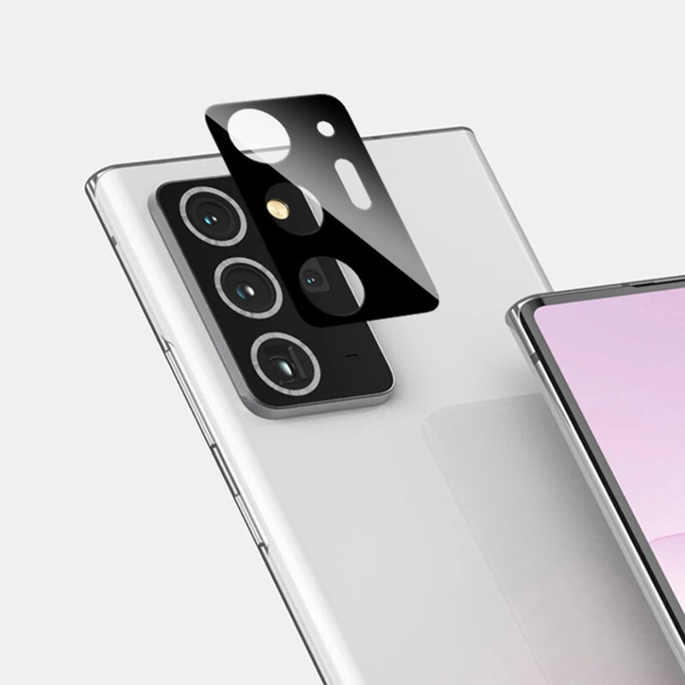 Folie camera pentru Samsung Galaxy Note 20 Ultra 5G / Galaxy Note 20 Ultra, SKYDDAR INNOVATION, Camera Glass Negru, set cu sticker - 2 | YEO