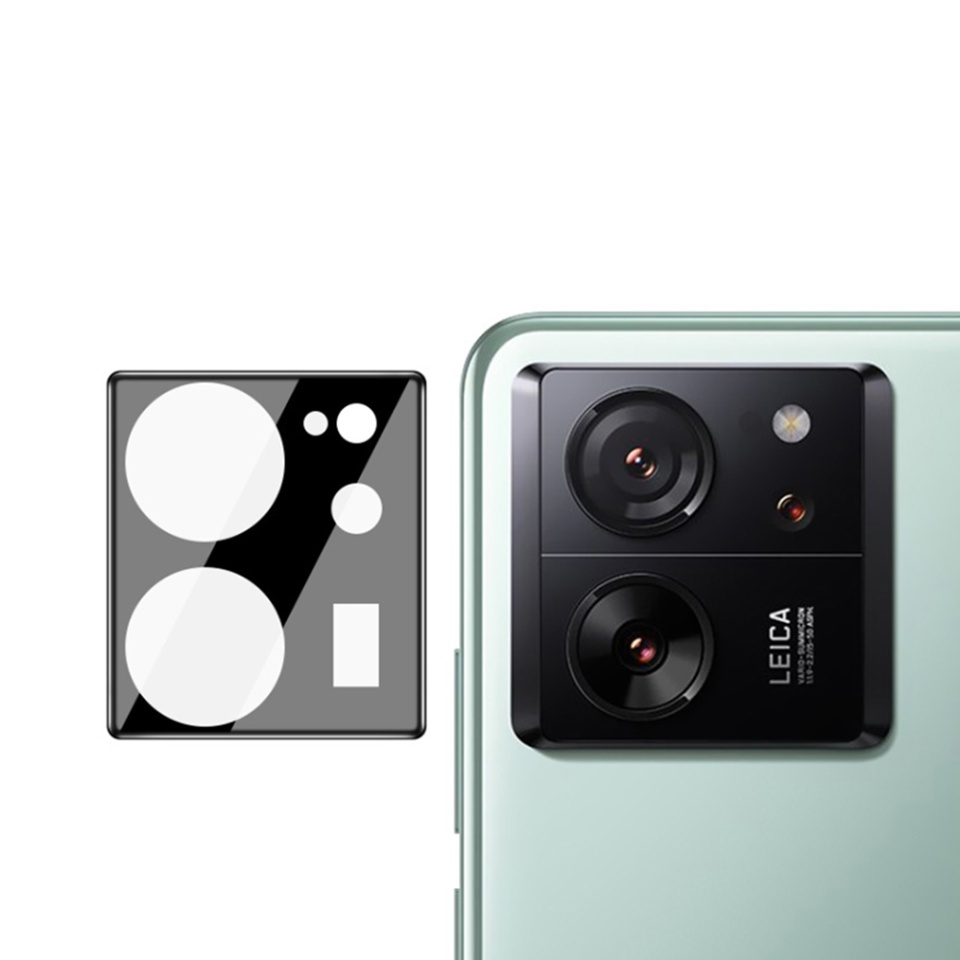 Folie camera pentru Xiaomi 13T / 13T Pro, SKYDDAR INNOVATION, Camera Glass Negru, set cu sticker - 1 | YEO