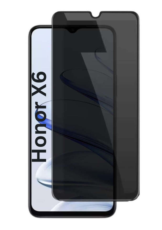 Folie pentru Honor X6 / X8 5G / 70 Lite, Anti-spy Ultra HD, Protectie 9H, Montare Simplă, 111D, Privacy, set cu sticker