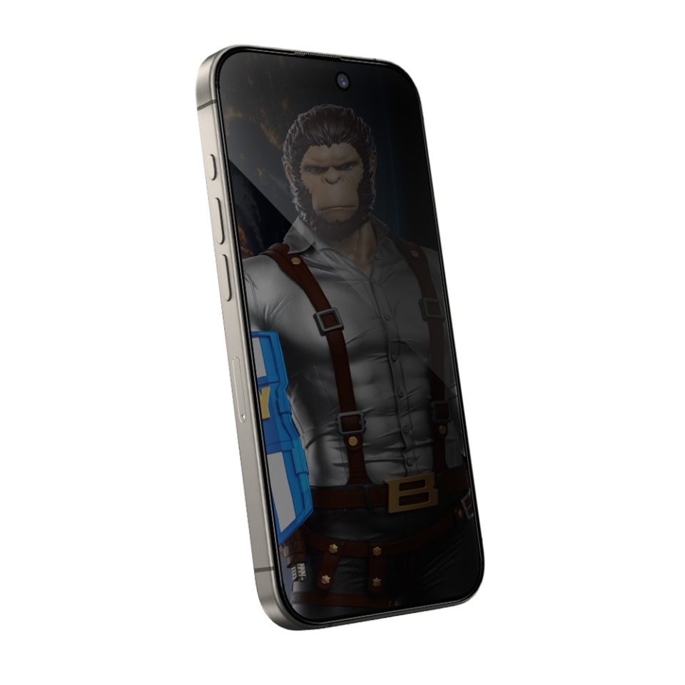 Folie pentru iPhone 16 Pro, Blueo, Sticla Securizata, Ultra HD, Anti-Peep Privacy Glass, Privacy - 2 | YEO