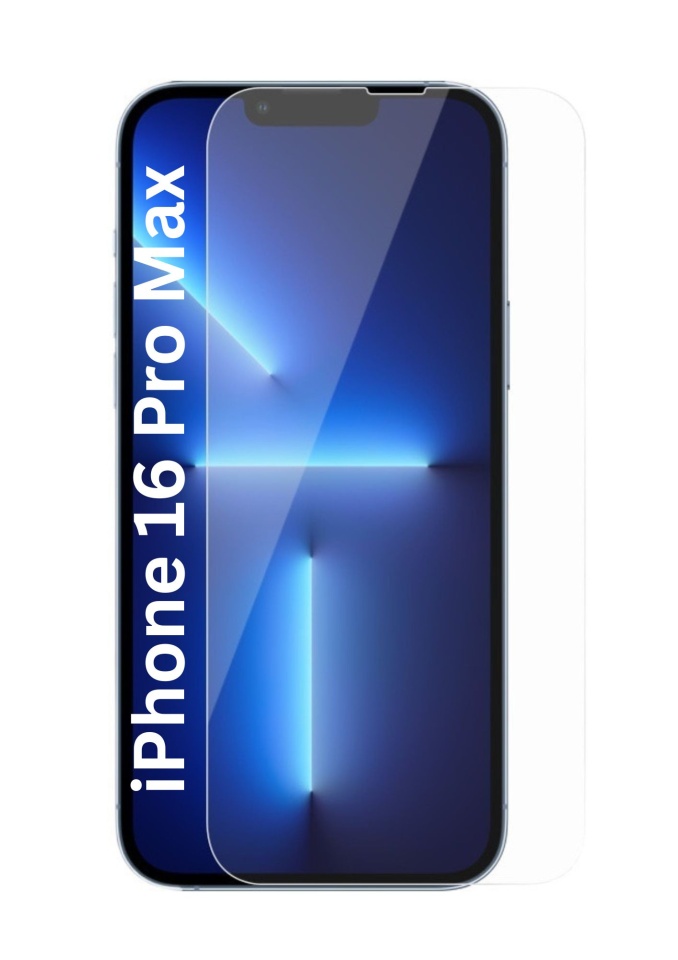 Folie pentru iPhone 16 Pro Max, SKYDDAR INNOVATION, Protectie 9H, 0.3mm, Clear Vision, set cu sticker, Transparent