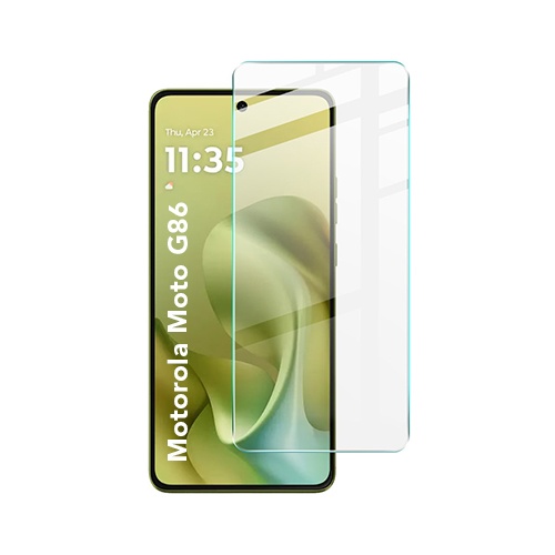 Folie pentru Motorola Moto G86, SKYDDAR INNOVATION, Protectie 9H, 0.3mm, Clear Vision, set cu sticker, Transparent