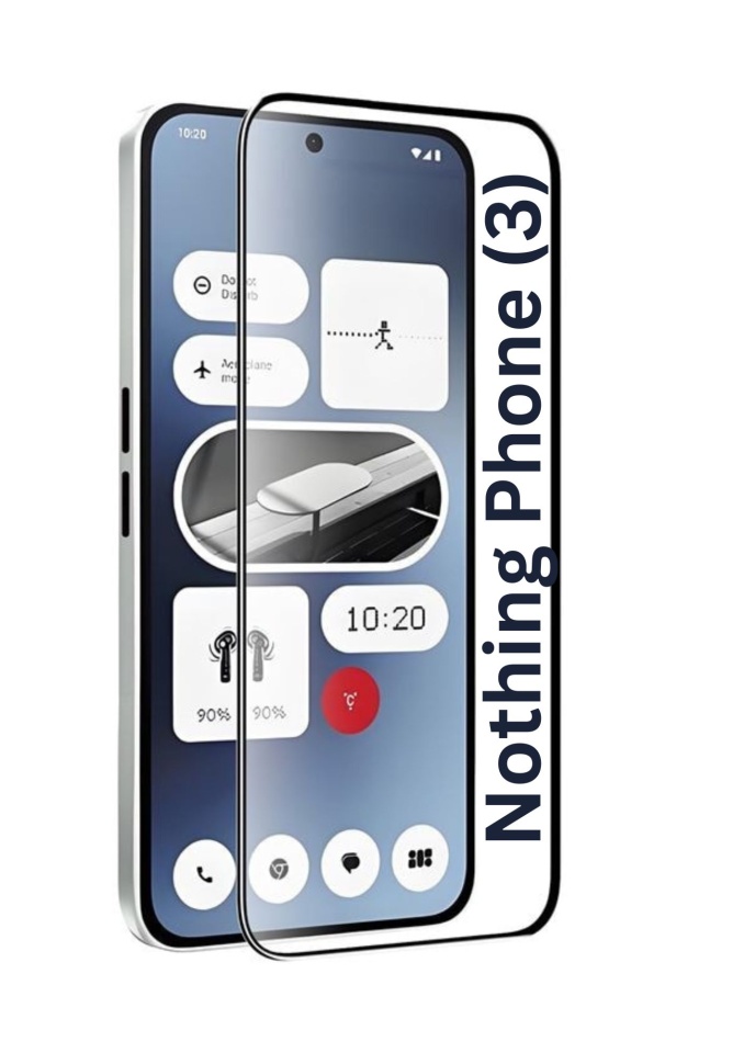 Folie pentru Nothing Phone (3), SKYDDAR INNOVATION, Sticla Securizata, Ultra HD, Protectie 111D, Montare Simplă, set cu sticker, Transparent