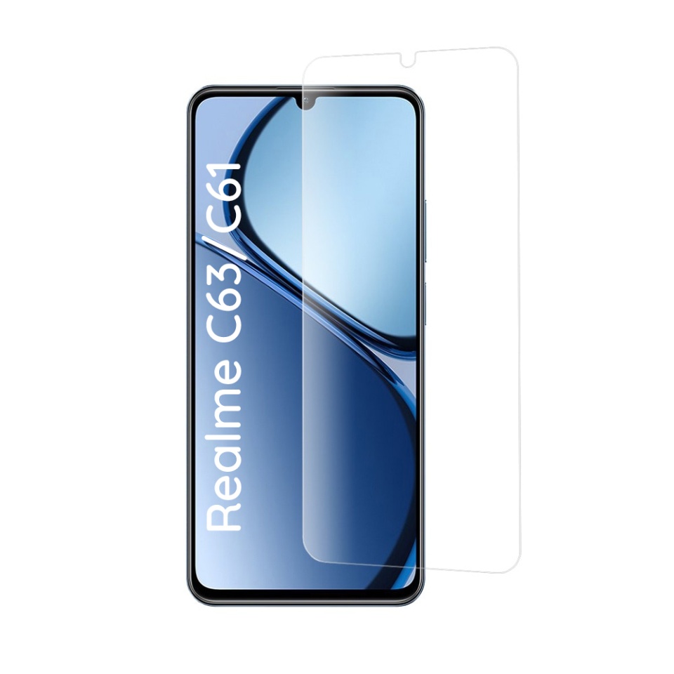 Folie pentru Realme C63 / C61 din Sticla Securizata, Protectie 9H, 0.3mm, SKDR Clear Vision - Transparent
